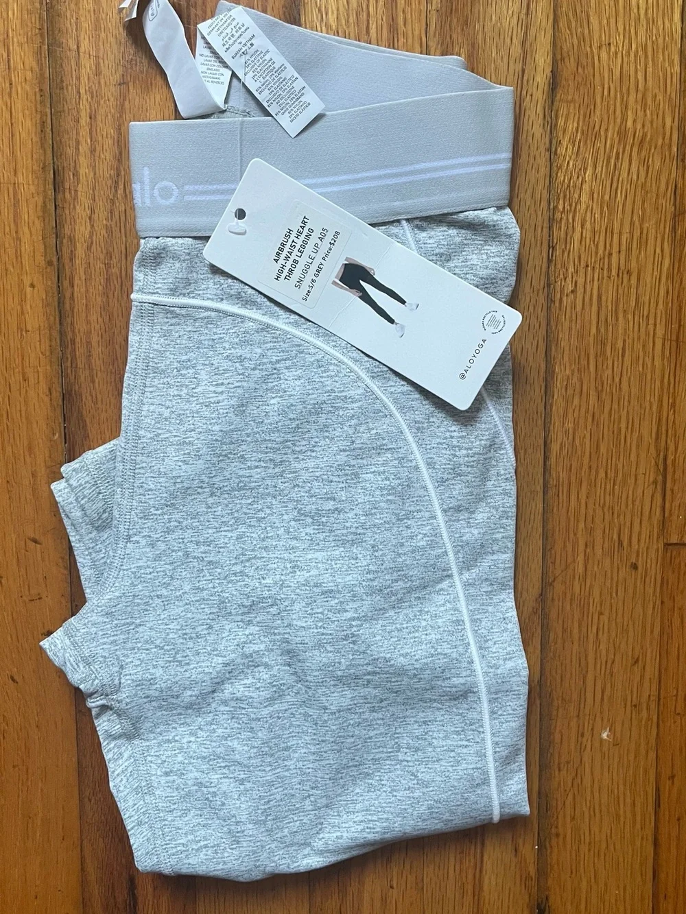 ALO Yoga Women's Gray Heather Bralette & Legging Set